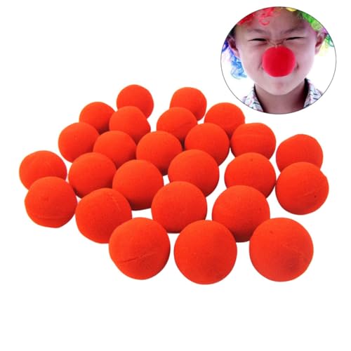 HEALSOPTHY 24 Stück Teiliges Schwamm Clownnase Langlebig und Wiederverwendbar Einheitsgröße für Erwachsene für Halloween Karneval Kindergeburtstag und Kostümpartys von HEALSOPTHY