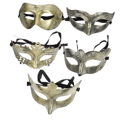 HEALSOPTHY 25 Stück Teiliges Retro Halbgesichts Masken für Damen Vielfältige Masquerade Masks Cosplay und Kostümparty Dekoration Geeignet für Halloween Maskenball und Karneval Bequemer Sitz von HEALSOPTHY
