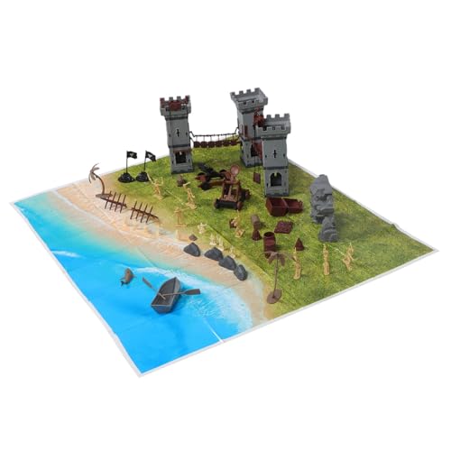 HEALSOPTHY 293 Stück Teiliges Piraten Soldaten aus Robustem Kunststoff Kleines Militärmodell mit Vielfältigen Bauteilen Spielerisches DIY Sandtisch Zubehör für Jungen und Sammler Einfache von HEALSOPTHY