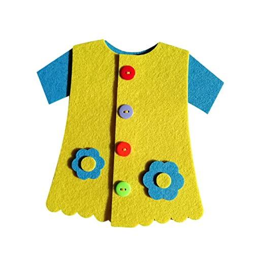HEALSOPTHY 2Stücke DIY Vliesstoff Reißverschluss für Pädagogisches Lehrspielzeug Konzentration und Hand Augen Koordination für Kreative Spielstunden Rot von HEALSOPTHY