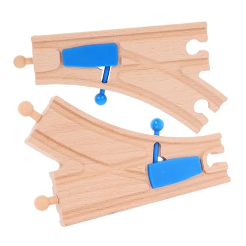HEALSOPTHY 2Stücke Holz Eisenbahnschalter Gebogene Gleise für Holzeisenbahn Sets Fördert Kreatives und Kognitive Entwicklung Kompatibel mit Großen Marken für Kleinkinder HEALSOPTHY 2Stücke Holz Eisenbahnschalter Gebogene Gleise für Holzeisenbahn Sets Fördert Kreatives und Kognitive Entwicklung Kompatibel mit Großen Marken für Kleinkinder von HEALSOPTHY