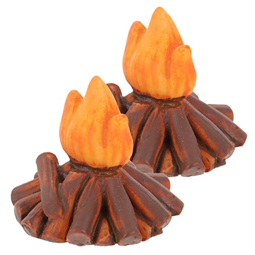 HEALSOPTHY 2Stücke Lagerfeuermodell für Puppenhaus Deko Realistisches Resin Feuer für Kreative Szenen und Miniaturliebhaber HEALSOPTHY 2Stücke Lagerfeuermodell für Puppenhaus Deko Realistisches Resin Feuer für Kreative Szenen und Miniaturliebhaber von HEALSOPTHY
