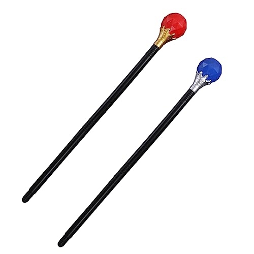 HEALSOPTHY 2Stücke Magischer für Cosplay Partys Robuste Requisiten mit Edelstein Design für Halloween Bühnenaufführungen und Theater von HEALSOPTHY