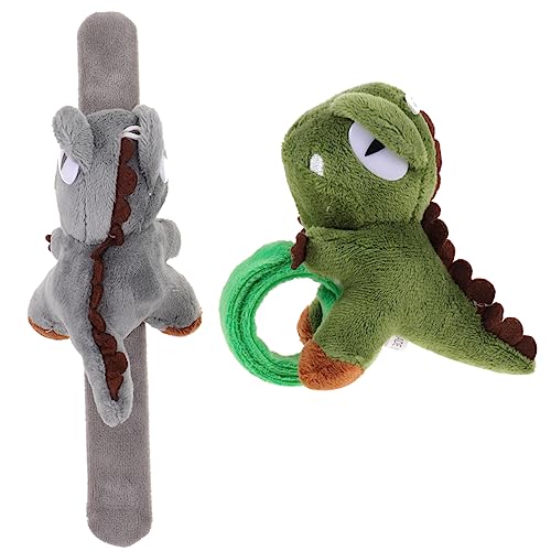 HEALSOPTHY 2Stücke Slap Armbänder Dinosaurierform Lustige Slap Armbänder für Kinderpartys Geschenkidee für Geburtstagsfeiern und Kreative Deko Sicher und Langlebig von HEALSOPTHY