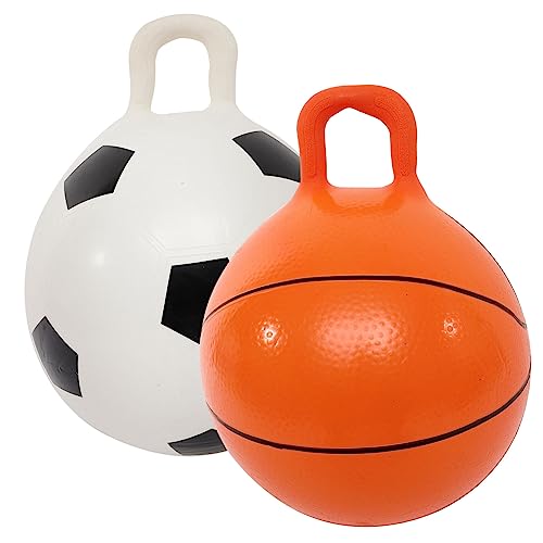 HEALSOPTHY 2Stücke Sprungball Hüpfball für Bewegung Koordination und Gleichgewichtstraining Drinnen und Draußen Basketball und Fußballdesign HEALSOPTHY 2Stücke Sprungball Hüpfball für Bewegung Koordination und Gleichgewichtstraining Drinnen und Draußen Basketball und Fußballdesign von HEALSOPTHY