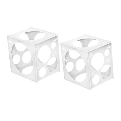 HEALSOPTHY 2er-packung Ballonmessbox Elektronischer Messlöffel Ballontasche Ballonstürmer Ballon-expander-tool Messwerkzeug Für Ballongröße Ballonfüllmaschine Hochzeitsballonboxen Pvc Weiß HEALSOPTHY 2er-packung Ballonmessbox Elektronischer Messlöffel Ballontasche Ballonstürmer Ballon-expander-tool Messwerkzeug Für Ballongröße Ballonfüllmaschine Hochzeitsballonboxen Pvc Weiß von HEALSOPTHY