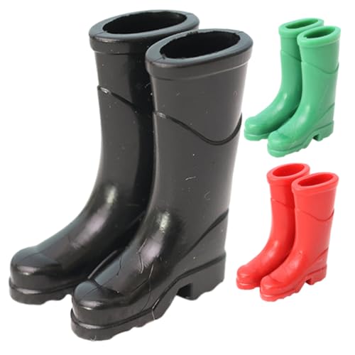 HEALSOPTHY 3paare Miniatur Regenstiefel Für Puppenhaus Und Dekorative Mini Schuhe Für Spielzeughäuser Zubehör Für Puppenhaus-Dekoration HEALSOPTHY 3paare Miniatur Regenstiefel Für Puppenhaus Und Dekorative Mini Schuhe Für Spielzeughäuser Zubehör Für Puppenhaus-Dekoration von HEALSOPTHY
