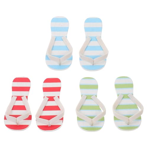 HEALSOPTHY 3 Paare Miniatur Hausschuhe Modell Dekoration Fotorequisite für Puppenhaus Mikro Landschaft DIY Sommer Strand Szenen Zubehör in Rot Weiß Grün HEALSOPTHY 3 Paare Miniatur Hausschuhe Modell Dekoration Fotorequisite für Puppenhaus Mikro Landschaft DIY Sommer Strand Szenen Zubehör in Rot Weiß Grün von HEALSOPTHY