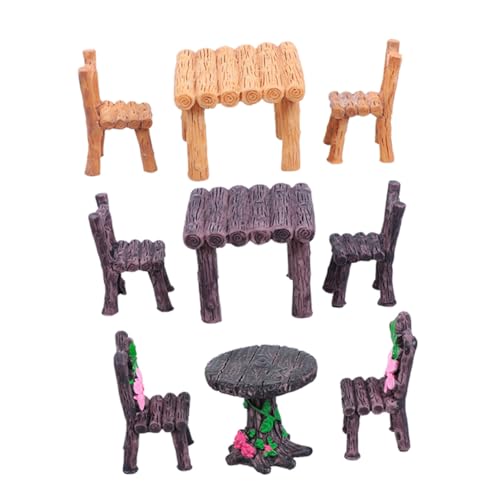 HEALSOPTHY 3 Sets Mikrolandschafts Tisch Und Stuhlornamente Dekor Mini Möbelornament Möbelmodelle Miniatur Tischstühle Mikrolandschaft Mini Skulptur Requisiten HEALSOPTHY 3 Sets Mikrolandschafts Tisch Und Stuhlornamente Dekor Mini Möbelornament Möbelmodelle Miniatur Tischstühle Mikrolandschaft Mini Skulptur Requisiten von HEALSOPTHY