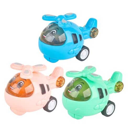 HEALSOPTHY 3 Stück Flugzeugmodell Outdoor draußen kinderspielzeug autofahrt schooter Flugzeug Modell Kid Toys Cartoon - Kinderauto Abs von HEALSOPTHY