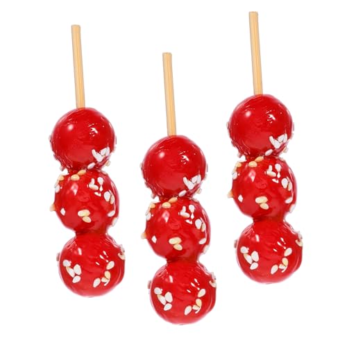 HEALSOPTHY 3 Stück Kandiertes Haws-Modell puppenhauszubehör kandierte Haws-Requisiten lebensechter Eiszucker künstliche kandierte Haws winziges Essen Frühlingsfest-Ornamente PVC rot HEALSOPTHY 3 Stück Kandiertes Haws-Modell puppenhauszubehör kandierte Haws-Requisiten lebensechter Eiszucker künstliche kandierte Haws winziges Essen Frühlingsfest-Ornamente PVC rot von HEALSOPTHY