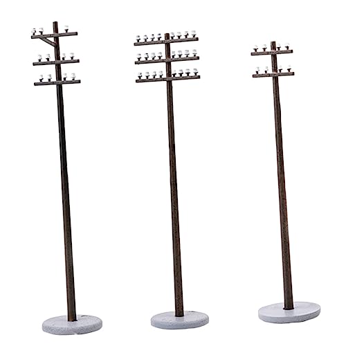 HEALSOPTHY 3 Stück Maßstab Kunststoffmodell für Mikro Landschaft Sandtischdekoration Garten und Parkornamente DIY Bastelmaterial für Modelleisenbahn und Puppenhaus von HEALSOPTHY