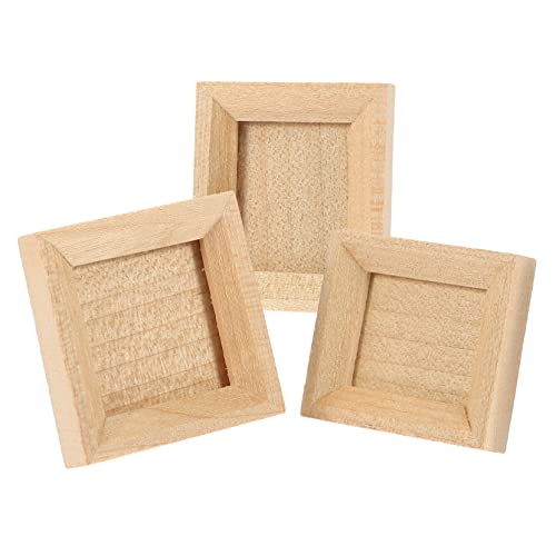 HEALSOPTHY 3 Stück Mini Holz Bilderrahmen für Puppenhaus Dekoration Handgefertigte Miniatur Fotorahmen DIY Mikro Landschaftsdeko Stabile Kleine Rahmen für Mini Haus Accessoires und HEALSOPTHY 3 Stück Mini Holz Bilderrahmen für Puppenhaus Dekoration Handgefertigte Miniatur Fotorahmen DIY Mikro Landschaftsdeko Stabile Kleine Rahmen für Mini Haus Accessoires und von HEALSOPTHY