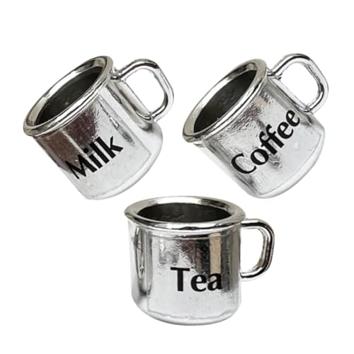 HEALSOPTHY 3 Stück Puppenstubentasse Tassen Metall Tasse Miniaturhaus Miniaturen Szene Machen Sie eine Tasse puppenhaus kleine Teetasse Zubehör für Puppenstubenmöbel Silver HEALSOPTHY 3 Stück Puppenstubentasse Tassen Metall Tasse Miniaturhaus Miniaturen Szene Machen Sie eine Tasse puppenhaus kleine Teetasse Zubehör für Puppenstubenmöbel Silver von HEALSOPTHY