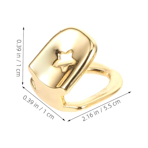 HEALSOPTHY 3 Stück Teiliges Einzelner Goldfarben für Grillzähne Hip hop Style Sichere Passform Realistische Optik für Cosplay Partys und Rapper Zubehör HEALSOPTHY 3 Stück Teiliges Einzelner Goldfarben für Grillzähne Hip hop Style Sichere Passform Realistische Optik für Cosplay Partys und Rapper Zubehör von HEALSOPTHY