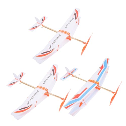 HEALSOPTHY 3 Stück Teiliges Gummibandflugzeug für Buntes DIY Flugzeugmodell aus Robustem Material Leicht und Kompakt Pädagogisches für Schüler für Kreative Wettbewerbe und Zufällige Farbe HEALSOPTHY 3 Stück Teiliges Gummibandflugzeug für Buntes DIY Flugzeugmodell aus Robustem Material Leicht und Kompakt Pädagogisches für Schüler für Kreative Wettbewerbe und Zufällige Farbe von HEALSOPTHY