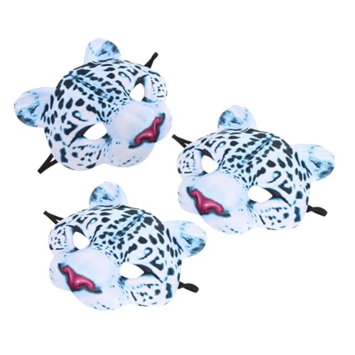 HEALSOPTHY 3 Stück Teiliges Halbgesichts-masken aus EVA mit Schneeleoparden-design Bequeme Passform Leicht und Detailliert für Halloween Karneval Maskenball und Kostümpartys HEALSOPTHY 3 Stück Teiliges Halbgesichts-masken aus EVA mit Schneeleoparden-design Bequeme Passform Leicht und Detailliert für Halloween Karneval Maskenball und Kostümpartys von HEALSOPTHY
