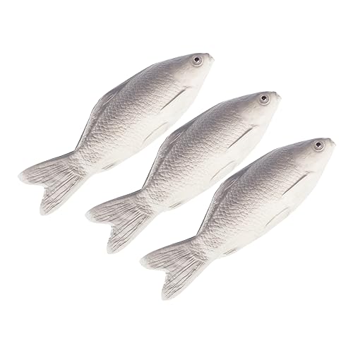 HEALSOPTHY 3 Stück Teiliges Künstliches Fischmodell Realistische Imitation Fische Deko für Tisch und Zimmer Aquarium Strand Meer Thema von HEALSOPTHY