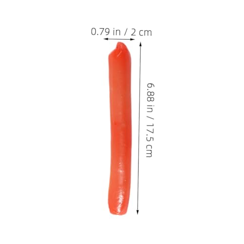 HEALSOPTHY 3 Stück Teiliges Realistische Hot Dog Modelle aus PVC Lebensechte Künstliche Wurst als Dekoration für Küche Party und Fotorequisiten Detailreiche Farben und Handliche von HEALSOPTHY