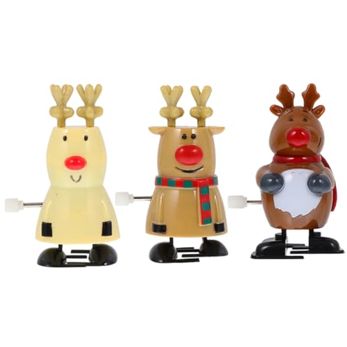 HEALSOPTHY 3 Stück Teiliges Wind Up Weihnachtsmann aus Kunststoff Kleines Lustiges Aufziehspielzeug für Niedliches Handliche Sichere Glatte Oberfläche für Kinderhände HEALSOPTHY 3 Stück Teiliges Wind Up Weihnachtsmann aus Kunststoff Kleines Lustiges Aufziehspielzeug für Niedliches Handliche Sichere Glatte Oberfläche für Kinderhände von HEALSOPTHY