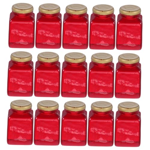 HEALSOPTHY 30 Stück Maßstab Resin Marmeladengläser Lebensmittelmodelle für Puppenhaus Küche Dekoration und Fotografie Zubehör von HEALSOPTHY