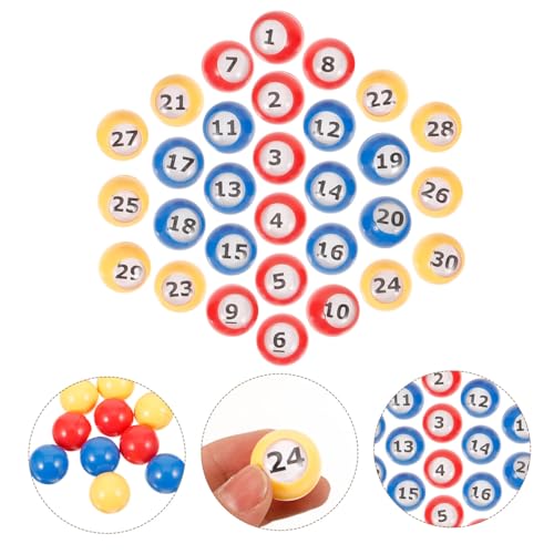 HEALSOPTHY 30 Stück Teiliges Farbige Kunststoff Bingo lose Bälle mit Nummern Langlebige Wiederverwendbare Party lotteriekugeln für Tombola Raffles und Spielveranstaltungen Leicht und HEALSOPTHY 30 Stück Teiliges Farbige Kunststoff Bingo lose Bälle mit Nummern Langlebige Wiederverwendbare Party lotteriekugeln für Tombola Raffles und Spielveranstaltungen Leicht und von HEALSOPTHY