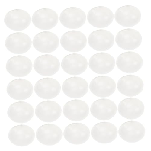 HEALSOPTHY 30 Stück Teiliges Kunststoff deko eierset Weiße Robuste Nachbildungseier zum Bemalen Leichte DIY Bastel Eier für Osterdeko Party Indoor Gartendekoration von HEALSOPTHY