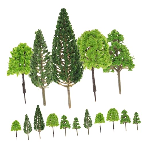HEALSOPTHY 30 Stück Teiliges Miniatur Baum Modell für Sandtisch DIY Gelände Leichte Langlebige Mini Bäume für Architektur und Modelleisenbahn Dioramen Naturgetreu Vielseitig Einsetzbar von HEALSOPTHY