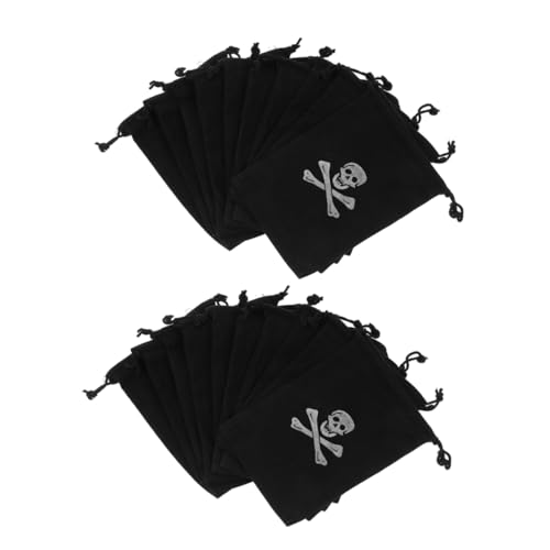 HEALSOPTHY 30 Stück Teiliges Piraten Beutel Kordelzug Tragbare Aufbewahrungstasche für Halloween Süßigkeiten Kindergeburtstag Piraten Deko HEALSOPTHY 30 Stück Teiliges Piraten Beutel Kordelzug Tragbare Aufbewahrungstasche für Halloween Süßigkeiten Kindergeburtstag Piraten Deko von HEALSOPTHY