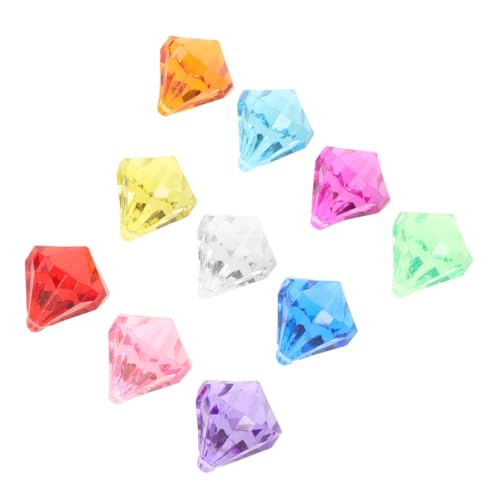 HEALSOPTHY 30 Stück Teiliges Tauchspielzeug aus Robusten Bunten Acryl Edelsteinen für Wiederverwendbar und Bruchsicher als Pool und Wasserspielzeug für Schatzsuche und Partyspaß im Sommer von HEALSOPTHY