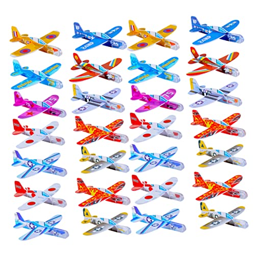 HEALSOPTHY 32 Stück Spielzeugflugzeuge flugspielzeug Flugzeuge- für Flugzeug Modellbau Ebene Leicht Mini fliegendes für Flugzeug-Gastgeschenke Eva von HEALSOPTHY