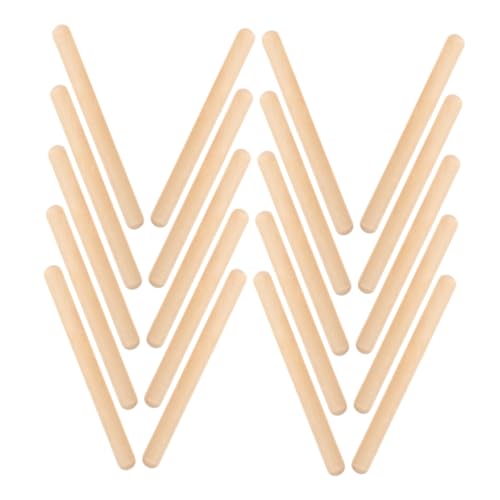 HEALSOPTHY 32 Stück Teiliges Holz Rhythmus Sticks Schlaginstrumente für Musikunterricht und Anfänger Robuste Percussion Sticks aus Hochwertigem Holz für Kreatives Musizieren und von HEALSOPTHY