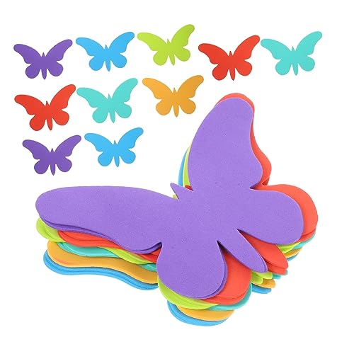 HEALSOPTHY 36 Stück Teiliges DIY Bastelset Schmetterlinge aus Buntem Eva Schaumstoff Schmetterlingsformen zum Bemalen und Dekorieren Schmetterlingsdeko für Kindergarten Wand und von HEALSOPTHY