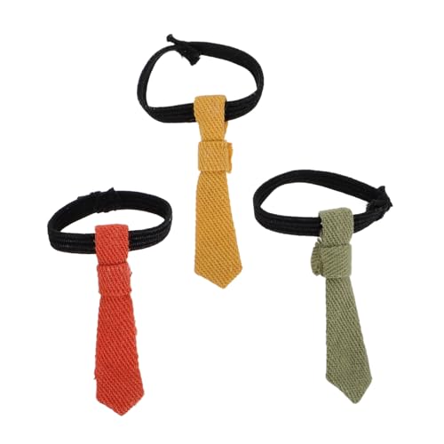 HEALSOPTHY 3stücke Teiliges Puppen-nehkrawatten Für Miniaturpuppen Vorgebundene Und Farbechte Accessoires Für Bjd-Outfits Und Spielzeug-Kleidung von HEALSOPTHY