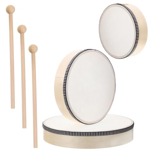 HEALSOPTHY 3Stücke Teiliges Hand Tamburin aus Holz und Langlebiges Percussion Instrument für Erwachsene für Bildung und Aufführungen Fördert Gehör und Kognitive HEALSOPTHY 3Stücke Teiliges Hand Tamburin aus Holz und Langlebiges Percussion Instrument für Erwachsene für Bildung und Aufführungen Fördert Gehör und Kognitive von HEALSOPTHY