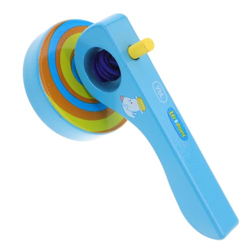 HEALSOPTHY 3Stücke Teiliges Holz Gyroskop mit Griff und Zugschnur für Kleinkinder Langlebiges Kindergarten und Vorschulspielzeug Koordination und Eltern Junge Mädchen Interaktion von HEALSOPTHY