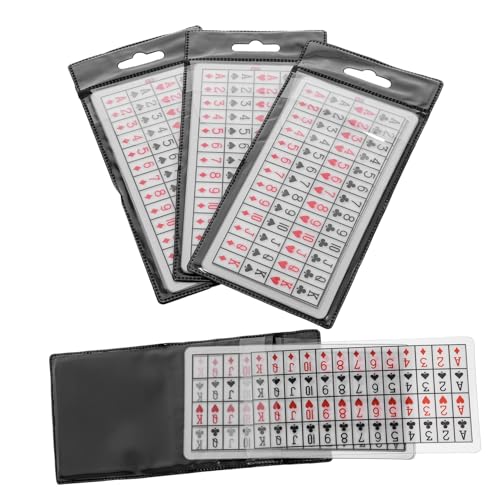 HEALSOPTHY 4 Sätze Magische Requisiten Ausstellungsständer aufblasbare zum Standardkartenspiel Die Plastikkarte Tricks Schachbrett Poker Perspektive Partyversorgung PVC von HEALSOPTHY