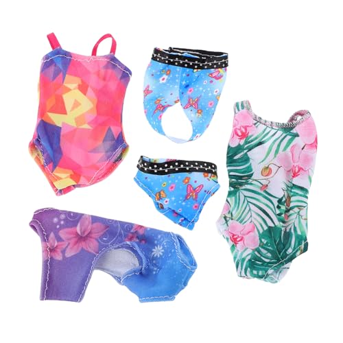 HEALSOPTHY 4 Sätze Puppen badeanzüge für Puppen Mini Bikinis aus Robustem Pflegeleichtem Material Modische Sommer Strandkleidung Detailliert Verarbeitet für Puppenmode und Poolspaß HEALSOPTHY 4 Sätze Puppen badeanzüge für Puppen Mini Bikinis aus Robustem Pflegeleichtem Material Modische Sommer Strandkleidung Detailliert Verarbeitet für Puppenmode und Poolspaß von HEALSOPTHY