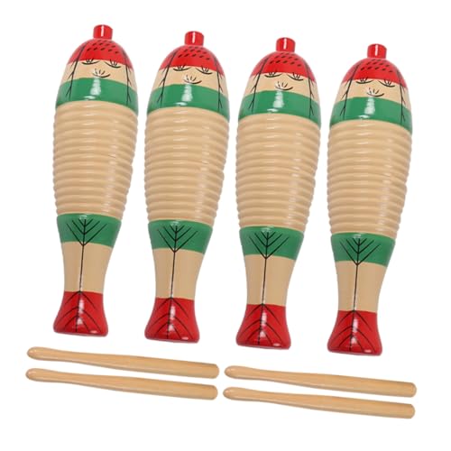 HEALSOPTHY 4 Sätze Teiliges Holz Guiro Percussion Spielset Kindgerechtes Rhythmus Instrument mit Schlagstab Glatte Oberfläche Klangvolles Holzspielzeug für Indoor und Outdoor Spielspaß HEALSOPTHY 4 Sätze Teiliges Holz Guiro Percussion Spielset Kindgerechtes Rhythmus Instrument mit Schlagstab Glatte Oberfläche Klangvolles Holzspielzeug für Indoor und Outdoor Spielspaß von HEALSOPTHY
