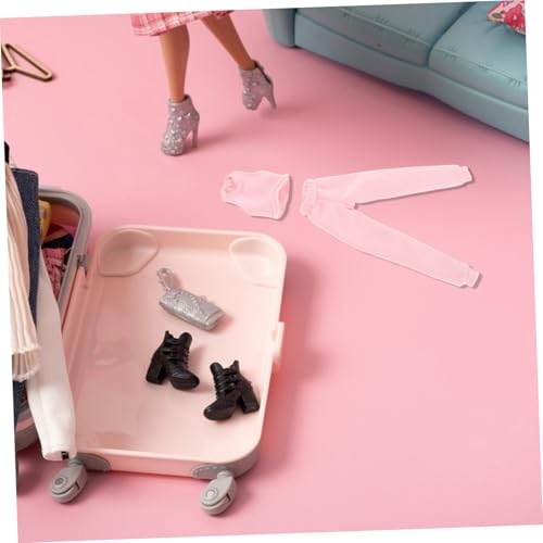 HEALSOPTHY 4 Sätze Teiliges Puppenkleidungsset Sommer Sport Outfit mit Weste und Hose für Puppen Vielseitige Bekleidung für Kreatives und Rollenspiele von HEALSOPTHY