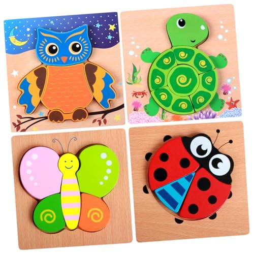 HEALSOPTHY 4 Sätze Tier Puzzle puzzletisch Kinderpuzzle Puzzle-Modell rätsel Frühpädagogisches Montagemodell Rätsel für Hölzern HEALSOPTHY 4 Sätze Tier Puzzle puzzletisch Kinderpuzzle Puzzle-Modell rätsel Frühpädagogisches Montagemodell Rätsel für Hölzern von HEALSOPTHY