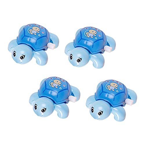 HEALSOPTHY 4 Stück Aufziehbare Schildkröten spielzeuge Bunte Mechanische mit Lustigem Kopf Schwanzwackeln Kompakt Leicht Bedienbar für Frühe Motorische und Spielerisches Zufällige Farbe von HEALSOPTHY