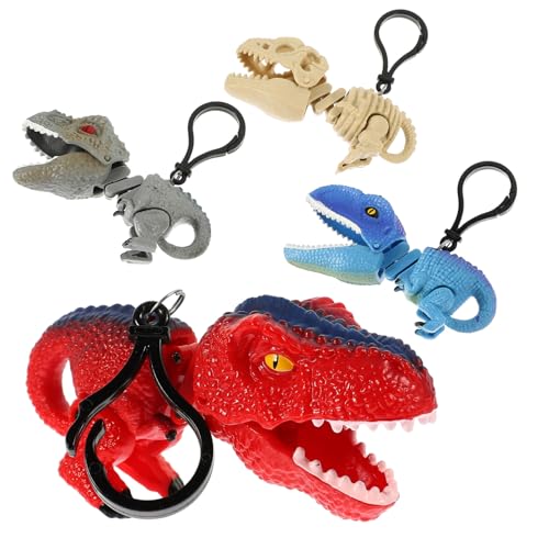 HEALSOPTHY 4 Stück Dinosaurier Clip Schlüsselanhänger Schlüsselanhänger Tasche Hängende Dekoration Partygeschenke Cartoon Süßer HEALSOPTHY 4 Stück Dinosaurier Clip Schlüsselanhänger Schlüsselanhänger Tasche Hängende Dekoration Partygeschenke Cartoon Süßer von HEALSOPTHY