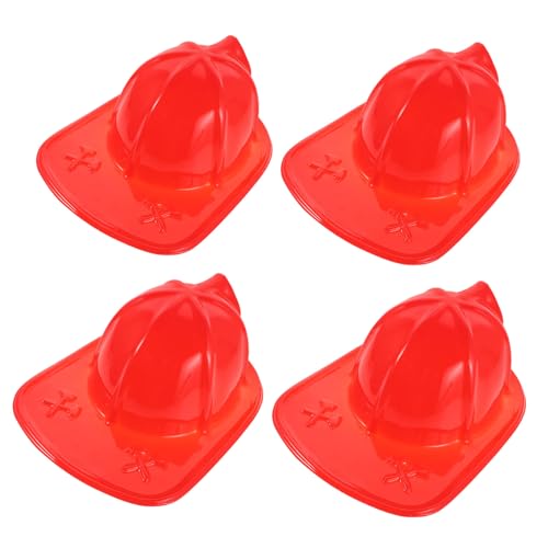 HEALSOPTHY 4 Stück Feuerwehrhelme Neuheit Feuerwehrhelm Neuheit Feuerwehrhelm Feuerwehrmann Rollenspiel Feuerwehrhüte Feuerwehrhut Rot Kunststoff HEALSOPTHY 4 Stück Feuerwehrhelme Neuheit Feuerwehrhelm Neuheit Feuerwehrhelm Feuerwehrmann Rollenspiel Feuerwehrhüte Feuerwehrhut Rot Kunststoff von HEALSOPTHY