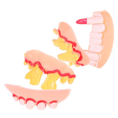 HEALSOPTHY 4 Stück Halloween zähne lustige Zähne Cosplay-Zahnersatz Halloween -Zähne gefälschte Zahnprothesen hässliche Halloween-Kostüme dekorative Halloween-Zähne Kostüm Zähne Gummi HEALSOPTHY 4 Stück Halloween zähne lustige Zähne Cosplay-Zahnersatz Halloween -Zähne gefälschte Zahnprothesen hässliche Halloween-Kostüme dekorative Halloween-Zähne Kostüm Zähne Gummi von HEALSOPTHY