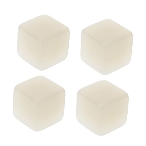 HEALSOPTHY 4 Stücke Leuchtende Acrylwürfel für Rollenspiele Blank Würfel Requisiten für Partys und Spiele von HEALSOPTHY
