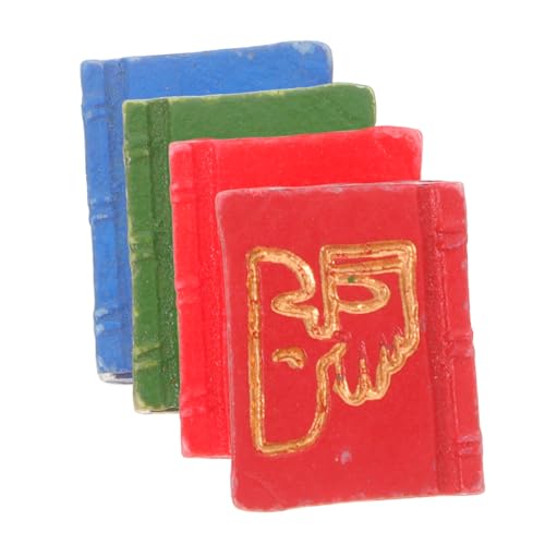 HEALSOPTHY 4 Stück Mini -Buch Ornamente Miniatur-puppenhausbücher Miniaturbücher Bücherregalzubehör Minibücher Für Puppen DIY-minibücher Mini-buchverzierungen Winzige Bücher Harz HEALSOPTHY 4 Stück Mini -Buch Ornamente Miniatur-puppenhausbücher Miniaturbücher Bücherregalzubehör Minibücher Für Puppen DIY-minibücher Mini-buchverzierungen Winzige Bücher Harz von HEALSOPTHY