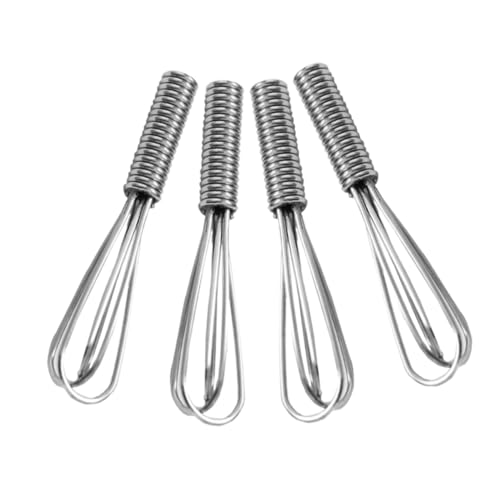 HEALSOPTHY 4 Stück Miniatur Lebensmittelspielzeug Eierschläger Eierpfannenmacher Kleiner Schneebesen Miniatur Hausbausatz Handmixer Mini Kleine Haussimulation Backschneebesen von HEALSOPTHY