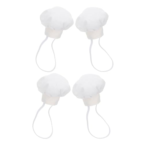 HEALSOPTHY 4 Stück Miniatur Weiße Chefmützen für Puppen Sichere Passform Stoffmaterial für Basteln Puppenhausdekoration und Partyaccessoires HEALSOPTHY 4 Stück Miniatur Weiße Chefmützen für Puppen Sichere Passform Stoffmaterial für Basteln Puppenhausdekoration und Partyaccessoires von HEALSOPTHY