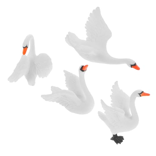 HEALSOPTHY 4 Stück Puppenhauspuppe Schwanenfiguren Miniatur Mini-Schwan-Figuren Schwäne Gartentierfigur Schwanenpaar-Statue Kompaktes Tierornament Gartentierverzierung Hoftierdekor Weiß Harz HEALSOPTHY 4 Stück Puppenhauspuppe Schwanenfiguren Miniatur Mini-Schwan-Figuren Schwäne Gartentierfigur Schwanenpaar-Statue Kompaktes Tierornament Gartentierverzierung Hoftierdekor Weiß Harz von HEALSOPTHY